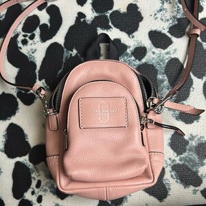 Marc Jacobs pink mini backpack crossbody